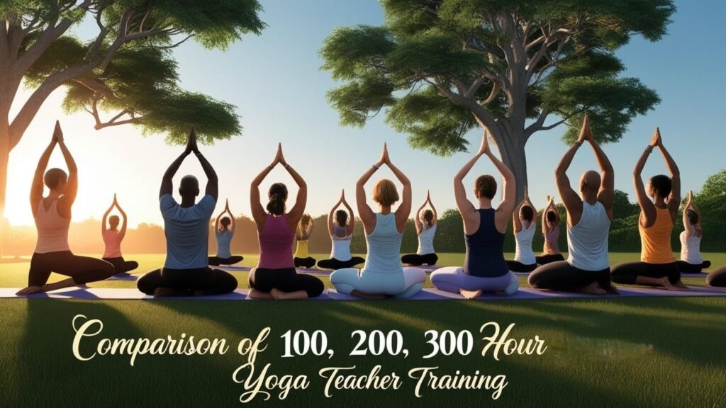 Comparison of 100, 200, 300 Hour Yoga Teacher Training